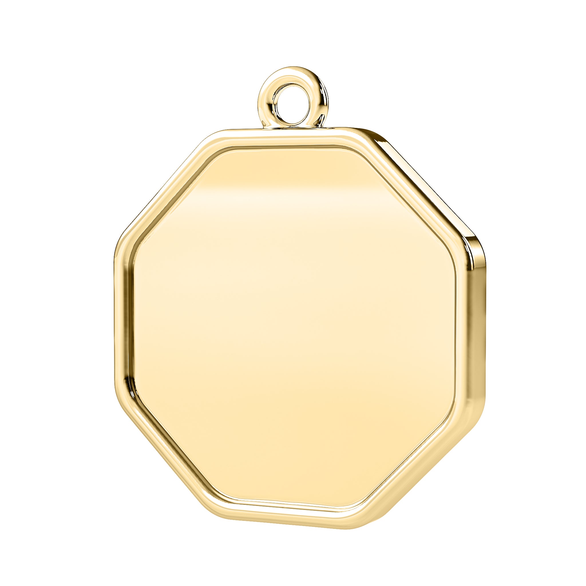 The Raf Octagon Engravable Charm