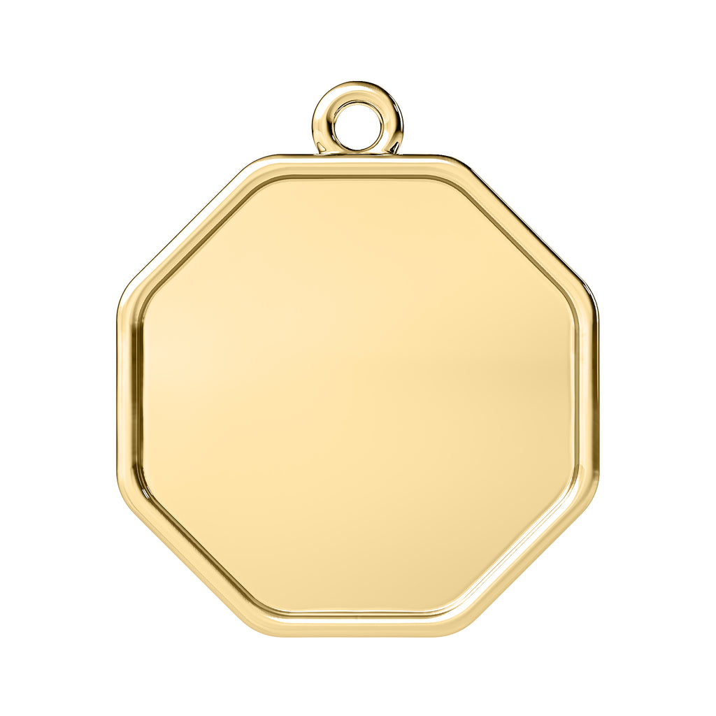 The Raf Octagon Engravable Charm