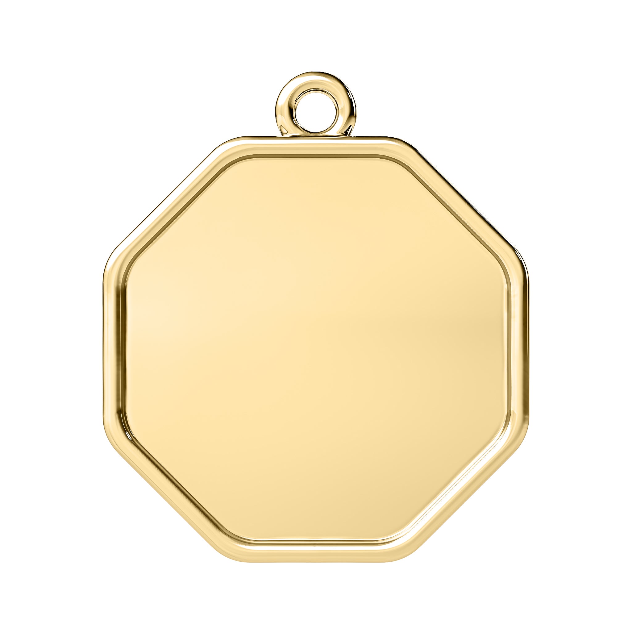 The Raf Octagon Engravable Charm