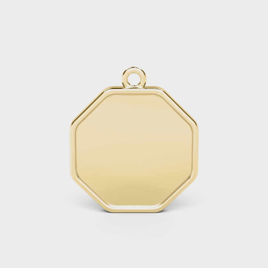 The Raf Octagon Engravable Charm